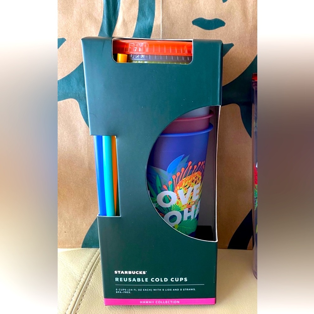 **sold**NIB Starbucks Aloha cold cups set Special Hawaii Edition